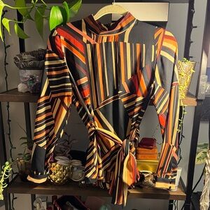 Zara Striped Multicolor Women's Top